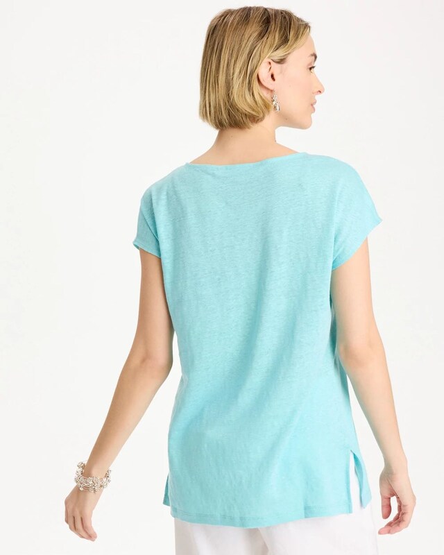 Linen Dolman Tee - image 3